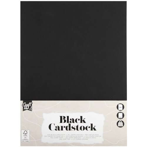 Crni papirni blok A4 10 listova Slike