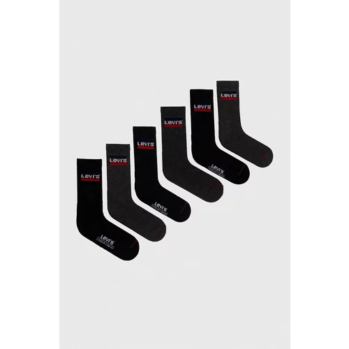 Levi's Čarape 6-pack boja: siva