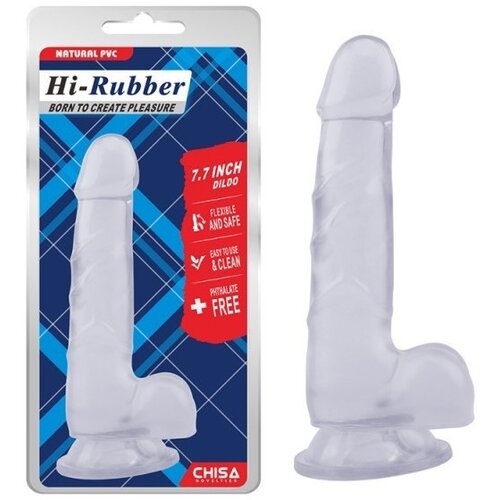  Prozirni realistični dildo | Hi-Ruber 19.5 cm Cene