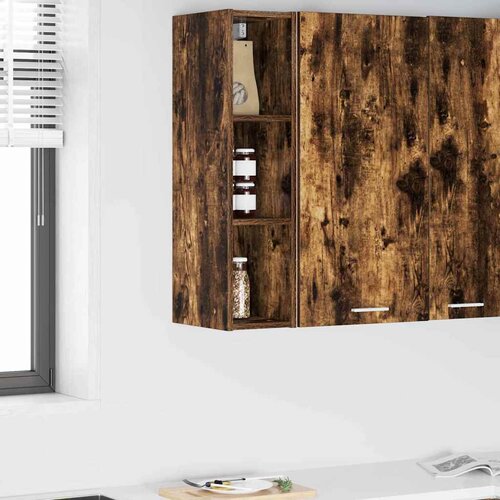 Viseći ormarić s pohranom Dimljeni hrast 20 x 29,5 x 80 cm Cijene