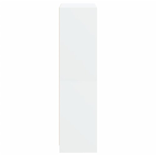  Visoka komoda s vratima bijela 68x37x142 cm konstruirano drvo Slike