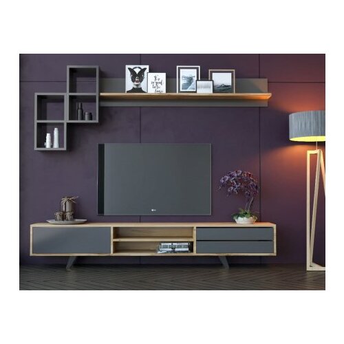 Hanah home TV ormarić, antracit Cijene