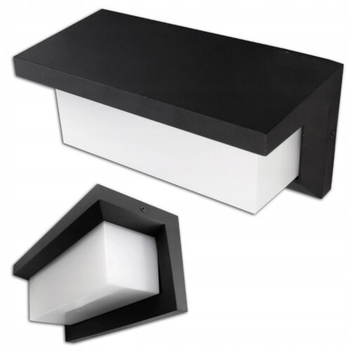  LED spolja&amp;scaron;nje zidno svetlo sa senzorom LED/12W/230V IP54 crno Slike