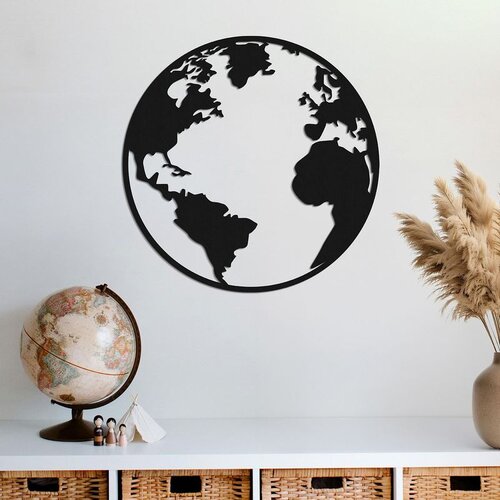 WALLXPERT World - M403 Crni Dekorativni Metalni Zidni Pribor Cene