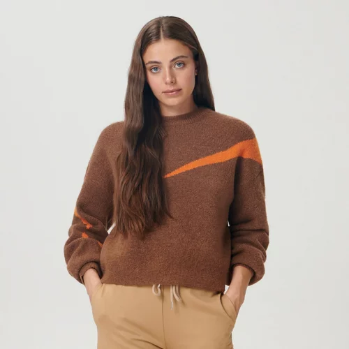 Sinsay - Oversize pulover - Rjava