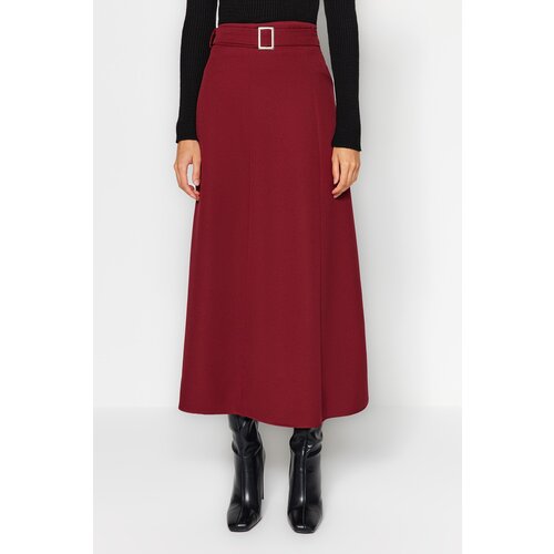 Trendyol Skirt - Burgundy - Maxi Slike