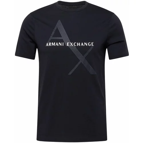 Armani Exchange Majica nočno modra / bela