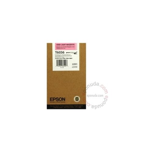 Epson ink cartridge vivid light magenta T 603 220 ml T 6036 Slike