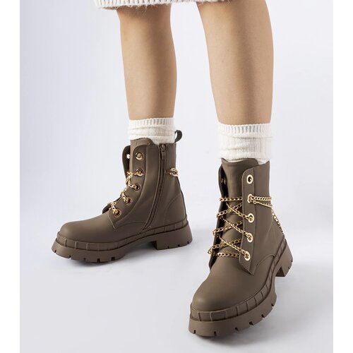 Gemre Brown boots with a chain Alcin Cijene