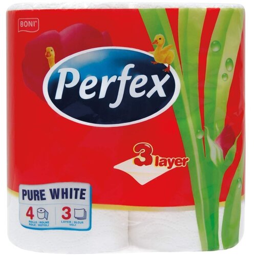 Perfex Toalet papir pure white 3sloja 4kom Cene