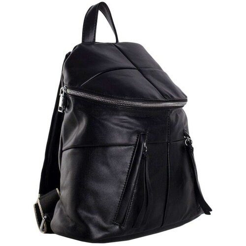 Fashionhunters Black small backpack with quilting Cene