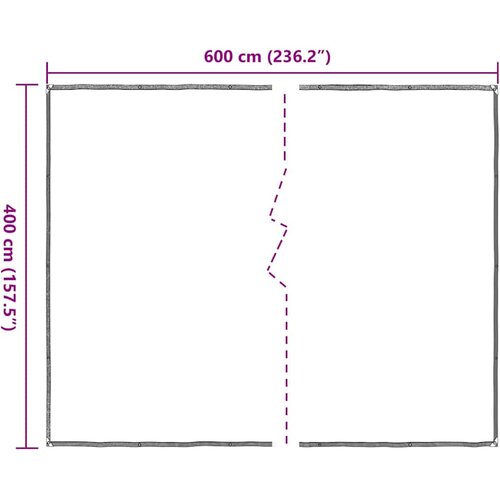  Prozirna cerada s u&amp;scaron;icama 4x6 m polietilen Slike