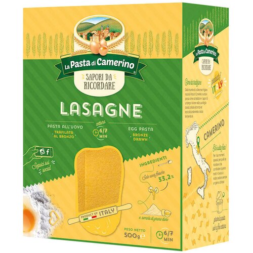 Camerino Testenina Lasagne 500 gr Slike