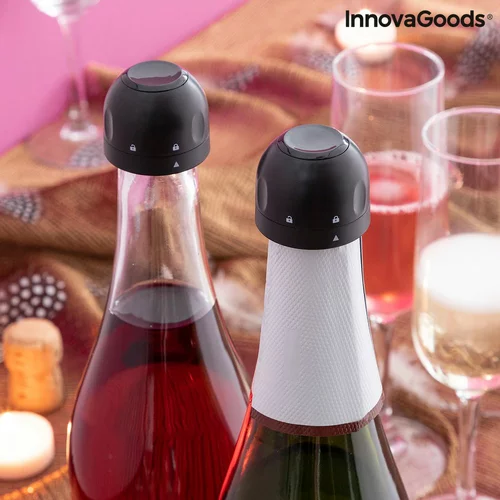InnovaGoods Set čepova za šampanjac Fizzave Paket od 2 kom.