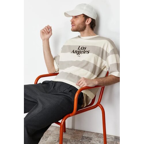 Trendyol Mu&scaron;ka majica TMNSS24TS00062, Siva Cene