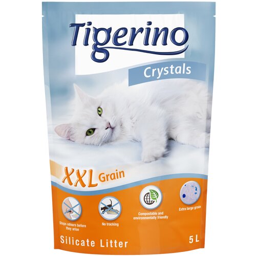 Tigerino Crystals XXL pesek za mačke - 6 x 5 l (pribl. 13 kg) Cene