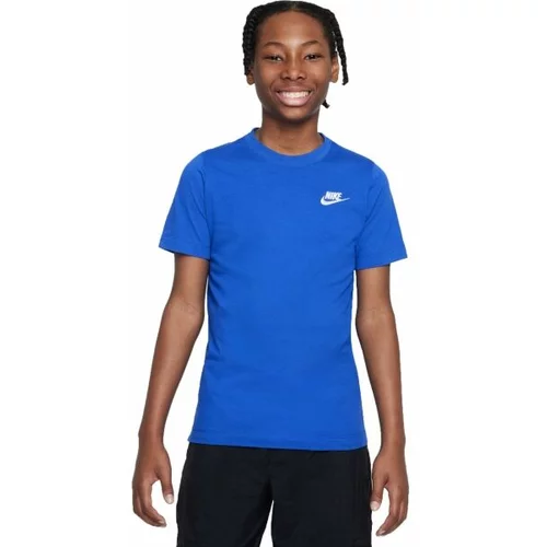 Nike NSW TEE EMB FUTURA Majica za dječake, plava, veličina