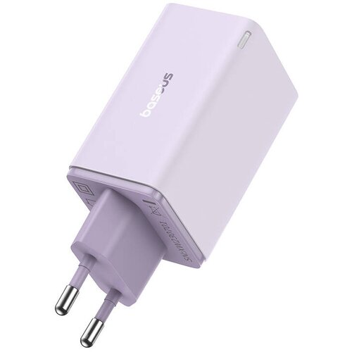 Baseus GaN6 Pro omrežni polnilnik, 2xUSB-C + 2xUSB, 65W (vijolična), (21065599) Slike