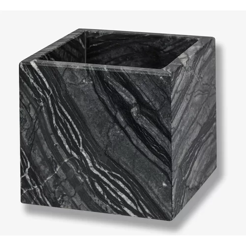 Mette Ditmer Denmark Temno sivi marmorni organizator kopalnice za bombažne tampone Marble -