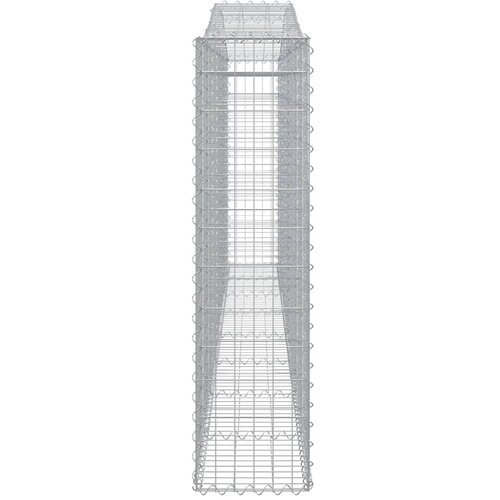  Lučne gabionske ko&amp;scaron;are 5 kom 400x30x120/140cm pocinčano željezo Slike
