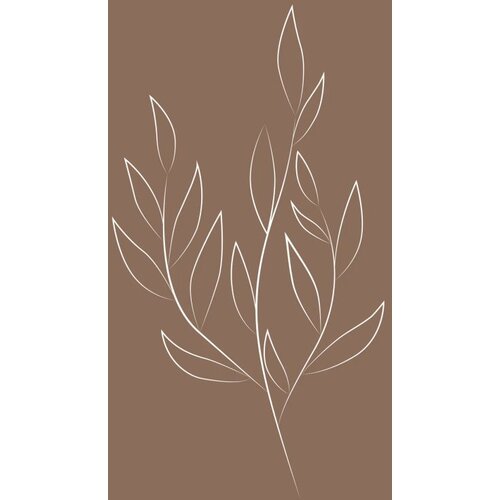Venture Home poster Drawed Leaf 70 &amp;times; 100 cm, smeđi Slike