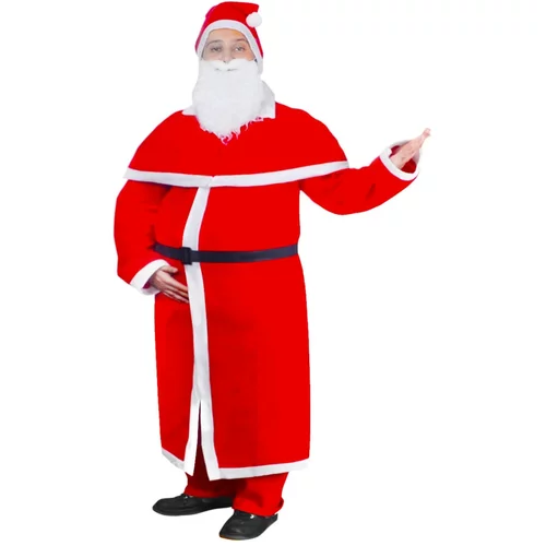 vidaXL Božični Kostum Božiček Komplet s Plaščem