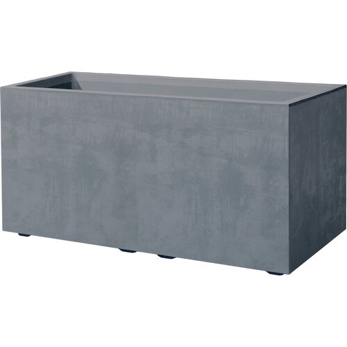 DEROMA Korito za rastline &amp;quot;Millenium&amp;quot; 79 cm z zbiralnikom vode - Brownstone - Ash Grey Slike