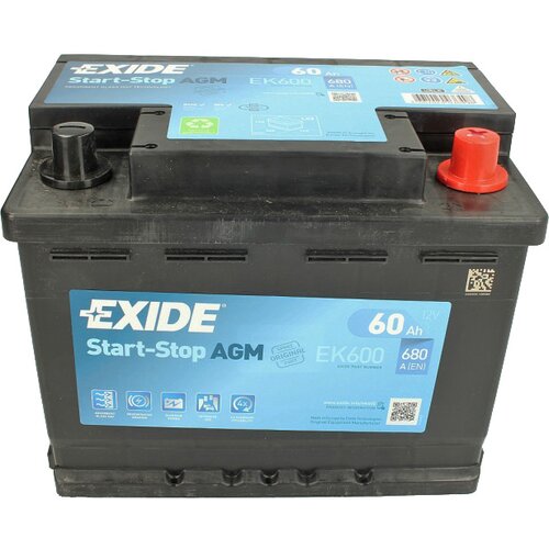 Exide AKUMULATOR 62AH 680A D+ AGM START&STOP Cene