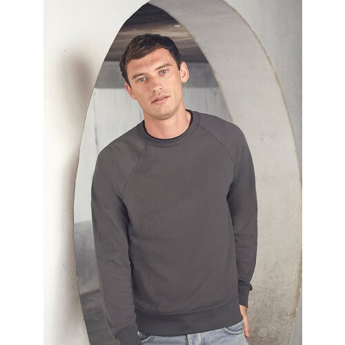 Fruit Of The Loom Grafitowa bluza męska Lightweight Raglan Sweat Cene