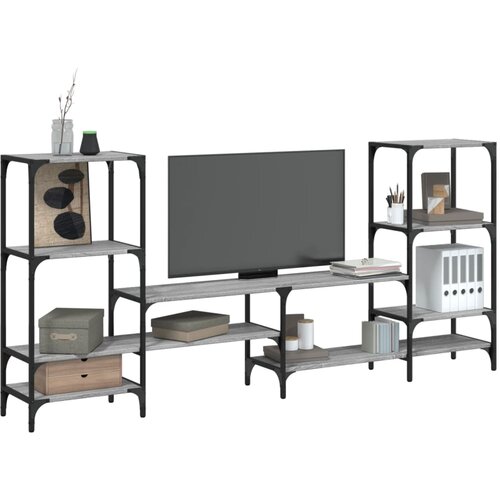  The Living Store TV omarica siva sonoma 206,5x28,5x95 cm inženirski les - TV Omarica, (21555550) Cene