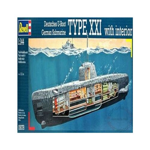 Revell maketa U-Boat XXI Typeb w.Interieur 150 - RV05078/150 Cene