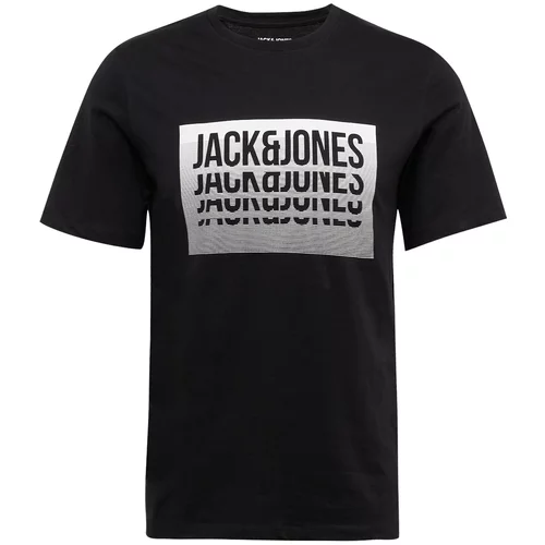 Jack & Jones Majica 'FLINT' črna / bela