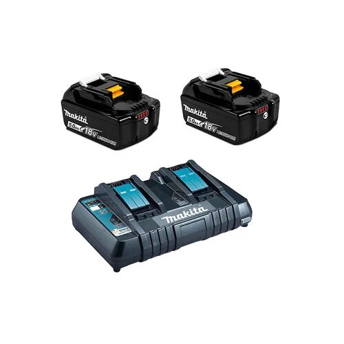 Makita set 10 (2 x BL1850B + dupli punjač DC18RD) Cene