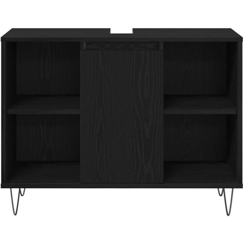  Set namje&amp;scaron;taja za kupaonicu 3 kom. Crni hrast 30 x 30 x 180 cm Slike