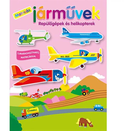  Vozila s naljepnicama - Knjiga naljepnica s avionima i helikopterima Cene