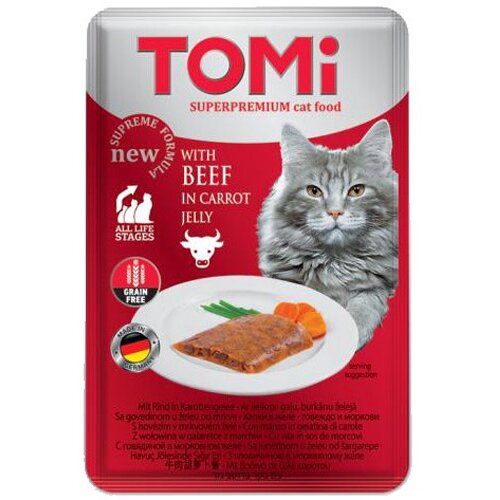 Tomi gF Cat sos za mačke - Govedina i šargarepa 100g Slike