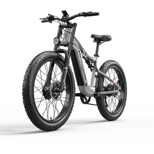 Shengmilo Električno kolo za odrasle, 80 milj gorsko električno kolo, 2000 W 26" debelo električno kolo z baterijo 48 V 17,5 AH, (21142334)