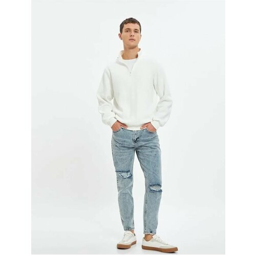 Koton Men's Clothing Jeans Pants Light Indigo Slike