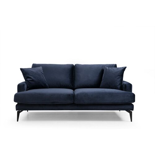 ATELIER Temno modra sedežna garnitura 175 cm Papira &amp;ndash; Slike