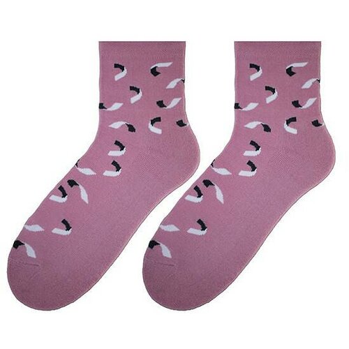 Bratex Socks D-005 Women Women's Winter Half-Terry Pattern 36-41 pink 036 Slike