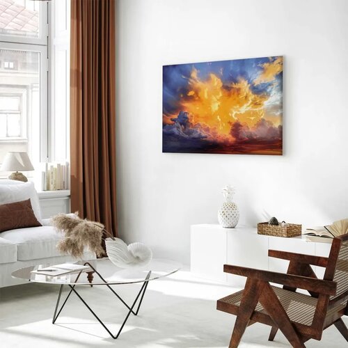  Slika - Beautiful Sunset - Clouds in Warm Shades 120x80 Slike
