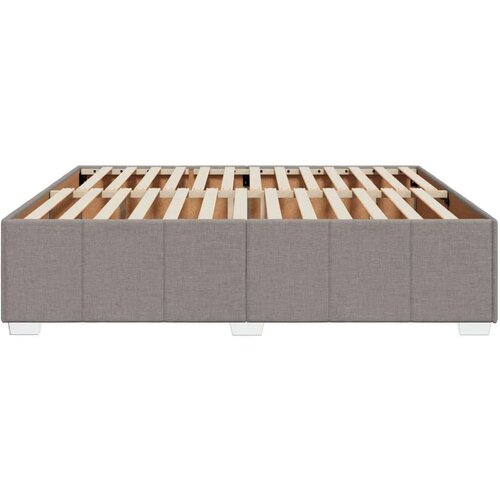 VidaXL okvir za krevet bez madraca smeđesivi 200x200 cm od tkanine Slike