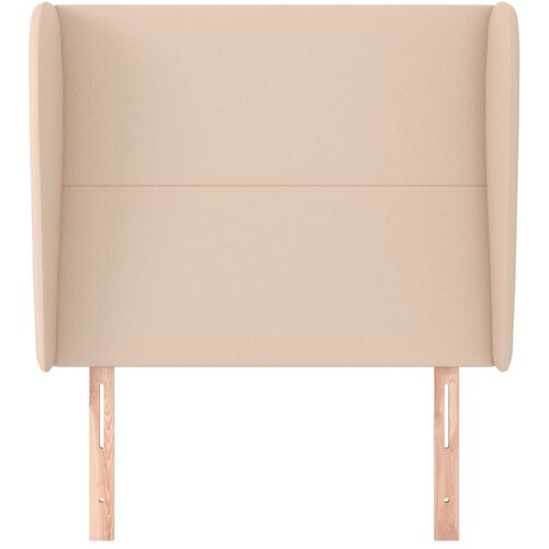  Uzglavlje s u&amp;scaron;ima boja cappuccina 103x23x118/128cm umjetna koža Slike
