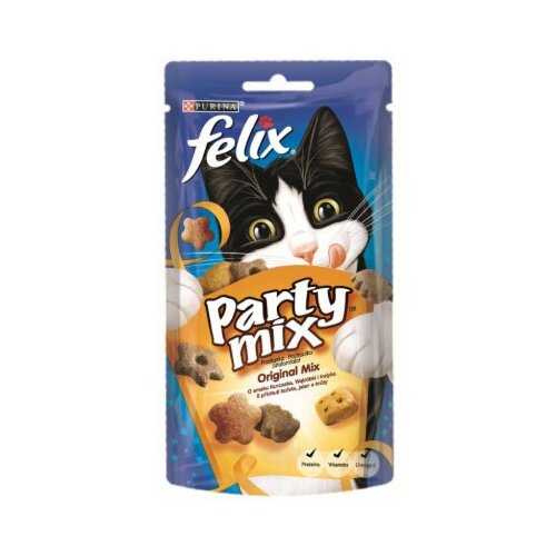 Felix Party Mix poslastica za mačke original Mix 60g Slike
