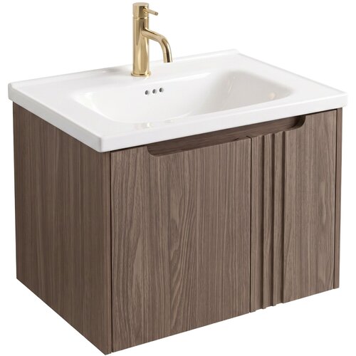 Rea Kopalni&scaron;ka omarica z umivalnikom Rivo DB86-60L-1 Dark 60cm Cene