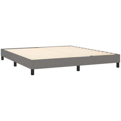  Okvir kreveta s oprugama i madrac svjetlosivi 180x200cm tkanina Slike