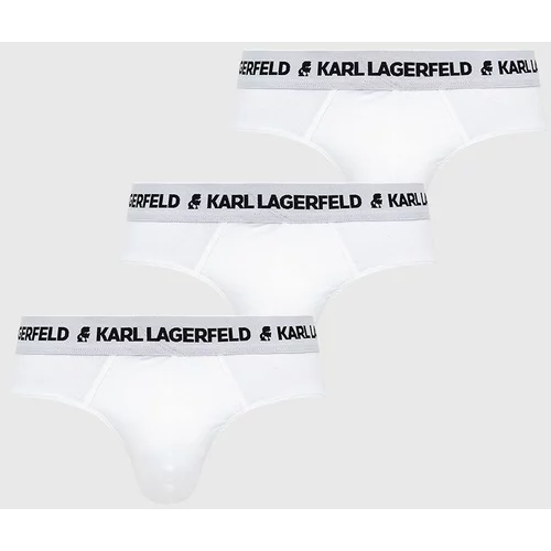 Karl Lagerfeld Moške spodnjice moške, bela barva