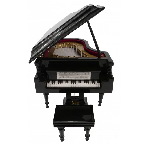  AGIFTY I 1037 Grand piano with gift case black 10*8 cm - mini ukrasni instrument