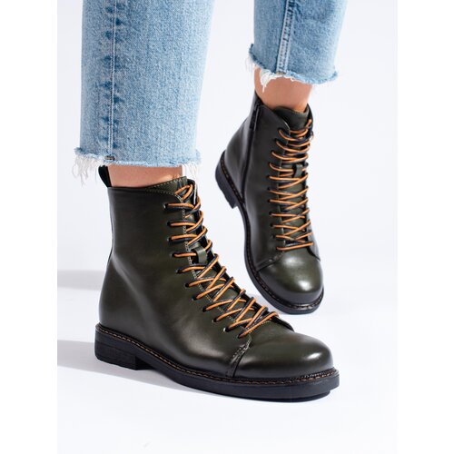 VINCEZA Tied dark green women's workers Cijene