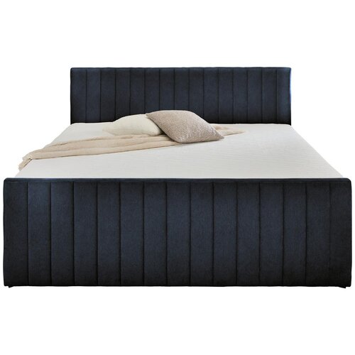 Modern Living Postelja Z Vzmetnico Sontje, Antracit, 180x200 Slike